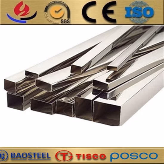 Ss 용접 파이프 사각 AISI 201 304 316L 황금색 스테인레스 스틸 튜브